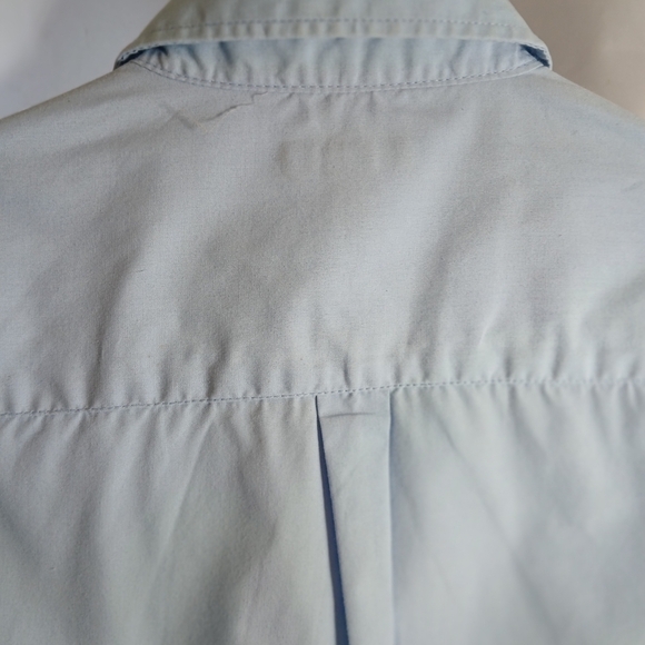 #392 Boys George Light Blue Button Down Dress Shirt Size M (8) - Picture 14 of 16